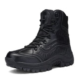 Winter Snow Military Flock Desert Boots Men's Tactical Combat Sneaker Work Safety Shoes Mart Lion Black Leather 516 41 