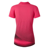 jeansian Style Women Casual Short Sleeve T-Shirt Floral Print Polo Shirt Golf Polos Tennis Badminton Mart Lion   