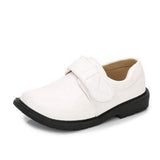 Boys Leather Shoes British Style School Performance Kids Wedding Party White Black Casual Children Moccasins Mart Lion White 1 