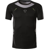 Jeansian Men's T-Shirt Tee Shirt Sport Dry Fit Short Sleeve Running Fitness Workout LSL069 Black Mart Lion LSL3225Black US S China