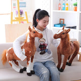 Simulation Horse Plush Toy 4 Styles Stuffed Animal Dolls Classic Toys Kids Birthday Gift Home Decor Prop Toy Mart Lion   