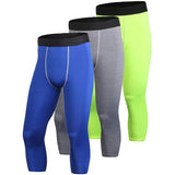 Men's Pants Commpression Sport Tights Fitness Workout Stretch Breathable Gym Leggings Quick Dry Running Tights Mart Lion green grey blue S China