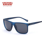 Polarized sunglasses Men's UV400 Classic Male Square Glasses Driving Travel Eyewear Gafas Oculos PL243 Mart Lion C04 Blue Smoke  