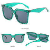  Retro Oversized Diamond Frame Square Sunglasses for women Unique Vintage Diamond Mart Lion - Mart Lion