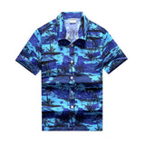 Aloha Shirts Men's Clothes Summer Camisa Havaiana Colorful Printed Short Sleeve Hawaiian Beach Shirts Mart Lion   