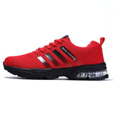 Mesh Golf Shoes Men's Sport Sneakers Non Slip Grass Walking Shoes Athletics Golf Tour Sneakers Comfort Light Golfer Shoes Mart Lion red 4 