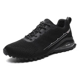 Men's Shoes Sneakers Outdoor Running Walking Trainer Sports Shoes Green Black Hombre