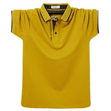 Men's Polo Shirt Summer Breathable Cotton Letter Embroidery Men's Short Top Tees Polo Casual Polo Shirt