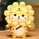 28/40cm Kawaii Tiger Plush Toy Soft Animals Cartoon Tiger Stuffed Soft Doll Kids Toys Birthday Children Mart Lion 28cm Style 3 
