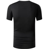 Jeansian Men's T-Shirt Tee Shirt Sport Short Sleeve Dry Fit Running Fitness Workout LSL296 Black Mart Lion   