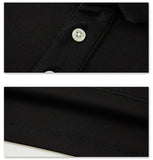 Men's Long Sleeve Polo Shirt Men's Casual Embroidery Cotton Homme Polo Shirt Men's Solid Leisure Polo Shirt