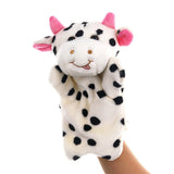 Animal Hand Puppet Cat Dolls Plush Hand Doll Early Education Learning Toys Children Marionetes Puppets for telling story Mart Lion Cow  