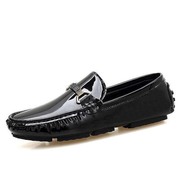 Fotwear Men's Loafers Silver Wedding Loafer Shoes Slip On Leather Casual Breathable Driving