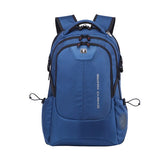 Swiss 17 inch Laptop Backpack Men's USB Charging Travel Backpack School Bag Waterproof anti theft Backpacks Women bagpack Mochila Mart Lion blue 15.6 inch 