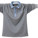 Men's Polo Shirt Long Sleeve Polo Shirt Soild Color Polo Clothing Summer Streetwear Casual Tops Mart Lion Gray M 