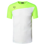 jeansian Sport Tee Shirt T-shirt Running Gym Fitness Workout Football Short Sleeve Dry Fit LSL147 Orange