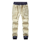 Winter Fleece Warm Thick Pants Men's Pants Work Jogging Outdoor Velvet Casual Men's Trousers  Sweatpants