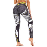 Women Digital Printing Sport Leggings High Waist Elastic Pants Seamless Fitness Push Up Tights Running Gym Sportswear Mart Lion black S 