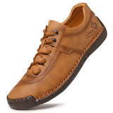 Fotwear Men's Leather Shoes Outdoor Lace Up Walking Classic Leisure Sneakers Brown Designer Zapatos Mart Lion   