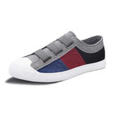 Colors Classic Unisex Sneaker Shoes Men's Hook amp Loop Breathable Canvas Sport zapatillas hombre Mart Lion Deep-Grey 38 