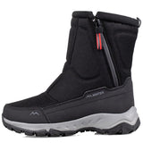 Winter Shoes Men Super Warming Plush Snow Boots Side Zipper Outdoor Casual Short Resistance Men's Hiking Mart Lion Black 36 
