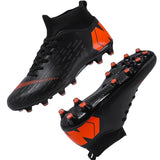 Men's Soccer Shoes Adult Kids TF/FG High Ankle Football Boots Grass Training Sport Cleats Footwear Classic Trend Sneaker Mart Lion   