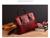 Women Handbag Genuine Leather Bags Crocodile Luxury Handbags Bags Designer Crossbody Bags Female Retro Tote Handbags Mart Lion   