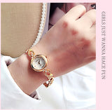Women Watch Bracelet INS Style Diamond Inlaid Copper Quartz Movement 30m Waterproof  Ladies Mart Lion   