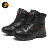 Winter Plush Outdoor Trekking Men's Shoes Warm Military Boots Special Force Tactical Combat Boots Breathable Desert Mart Lion 999 black 39 