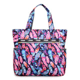 Women Shoulder Bag Large Capacity Ladies Messenger Nylon Light Handbags Floral Pattern Beach Bolsa Feminina Mart Lion 4 (30cm<Max Length<50cm) 