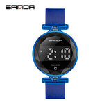 Women Smart Watches Touch Screen Digital Watch LED Display Waterproof Wristwatches Relogio Feminino Mart Lion Blue  