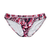 Men's Underwear Ropa Interior Hombre Gay Low-Rise Underwear Underpants Briefs Pattern Slip Hombre Mart Lion Pink Leopard M 1pc