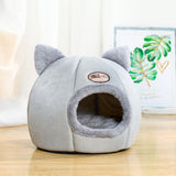 Deep Sleep Comfort In Winter Cat Bed Iittle Mat Basket Small Dog House Products Pets Tent Cozy Cave Nest Indoor Cama Gato Mart Lion Light Grey M 33X33X35cm Russian Federation