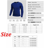  Men's Compression Under Base Layer Top Long Sleeve Tights Sports Rashgard Running Gym T Shirt Fitness Mart Lion - Mart Lion