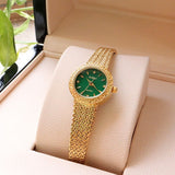 Women Gold Watches INS Carved Natural Fritillaria Face Small Gold Watch 30m Waterproof Movement Mart Lion   