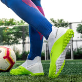 Breathable Mesh Men's Football Shoes TF/FG High-Level Socks After Wear-Resisting Football Sneakers Mart Lion   