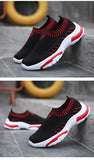 Children Sneakers Boys Running Shoes Autumn Breathable Knit Mesh Flat Sports Outdoor Casual Mart Lion   