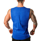 Clothing men's Gym Tank Tops Summer Cotton Slim Fit shirts Bodybuilding Sleeveless Undershirt Fitness tops tees  Mart Lion
