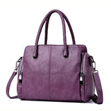 Tote Bag Leather Luxury Handbags Women Designer ladies Crossbody Mart Lion PURPLE China 