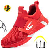 Casual Sports Lightweight Breathable Safety Shoes Men's Work Women Protection Boots Mart Lion   
