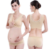 ZTOV Cotton Breastfeeding Maternity Bras Sleep Nursing Bras for Feeding Pregnant Nursing Underwear Clothes Size M/L/XL/XXL/XXXL  MartLion