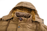  Thicken Fleece Lined Coats Men Tactical Hooded Jacket Winter Warm Coat Outdoor Cargo Outwear Windbreaker Parka Mart Lion - Mart Lion
