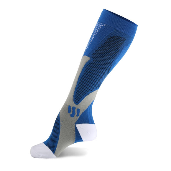 Brothock Compression Socks Nylon Medical Nursing Stockings Specializes Outdoor Cycling Fast-drying Breathable Adult Sports Socks Mart Lion blue XXL EUR 42-46 China