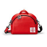 Crossbody Saddle Bag Women Soft Genuine Leather Half-Moon Shoulder Handbags Casual City Bags Mart Lion Red (20cm<Max Length<30cm) 