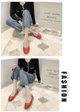 Candy Color Women Flats Autumn Ladies Moccasin Soft Leather Women Slip-on Loafers Square Toe Boat Shoes Chaussures Femme