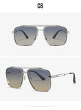 Vintage Big Square Sunglasses Women Goggles Men's Oversize Female Black Eyewear NX Mart Lion   