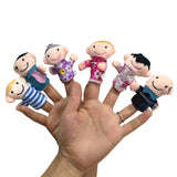Finger Puppets Animals Dolls Family Educational Cartoon Mermaid Hand Stuffed Puppets Theater Plush Mart Lion Family 2 7-12CM 