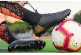 Futstal FG/TF Orange Soccer Boots For Men's High Top Soccer Cleats Football Trainers Football Shoes zapatillas de futbol Mart Lion   