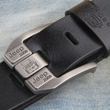 Genuine Leather for Men's Jeans Belt Strap Luxury Brand Pin Buckle Belts Cummerbunds Ceinture Homme Mart Lion   