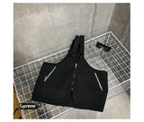 Chest Bag Men's functional Vest Korea Harajuku Street Style Large Capacity Crossbody Bag Women Black Cotten Messenger bag Mart Lion   